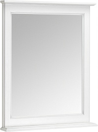 ASB-Woodline Мебель для ванной Венеция 70 подвесная белая патина серебро – фотография-14